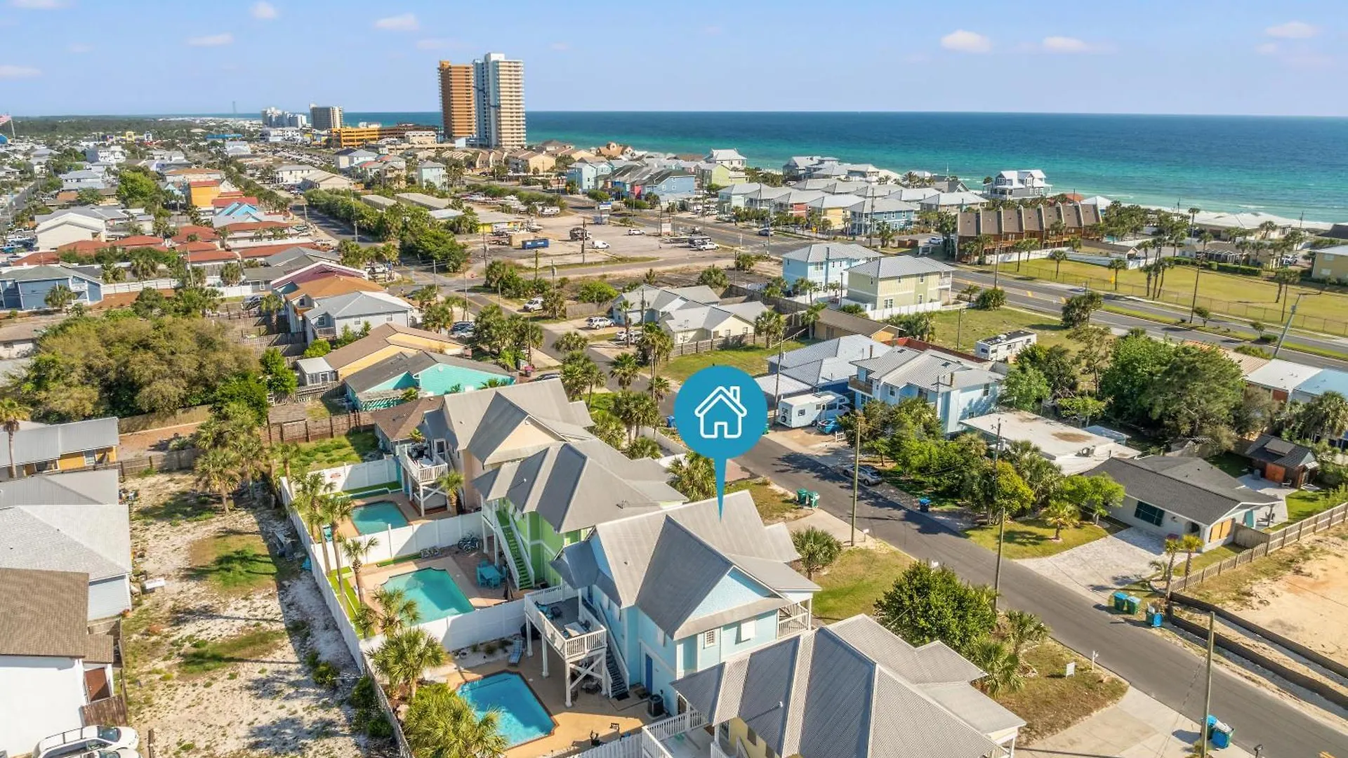 Seafoam - Beautiful 3Br Home With Heated Private Pool - 4 Min Walk To Beach! Panama City Beach